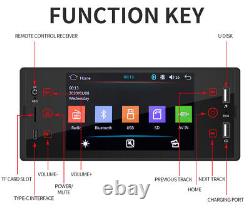 Touch Screen 1 Din 5in Car Stereo Radio Bluetooth Audio MP5 Player FM Receiver