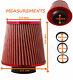 Universal Red Universal Performance Flow Air Filter & Adapters Ford 1