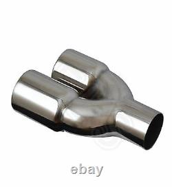 UNIVERSAL STAINLESS EXHAUST TAILPIPE 2.5 IN RIGHT YFX-0128-SP3-R-Ford 1