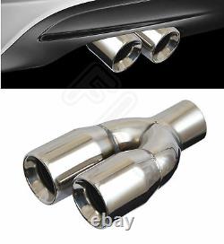 UNIVERSAL STAINLESS STEEL EXHAUST TAILPIPE PAIR 2.5 YFX-0225-SP3-Ford 1