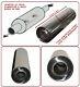 Universal T304 Stainless Steel Exhaust Performance Silencer 17x5x 58mm- Frd1