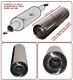 Universal T304 Stainless Steel Exhaust Performance Silencer 17x6x 46mm- Frd1