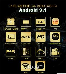 10,1 Écran Tactile Android 9.1 2din Réglable Gps Wifi 3g 4g Bt Quad-core 1 + 16g