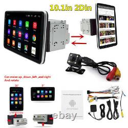 10.1in 2din Voiture Stereo Radio Fm Wifi Mp5 Lecteur Android 9.1 Gps Sat Nav Caméra