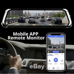 10inch 4g Voiture Rétroviseur Dvr Caméra Double Lentille Android 5.1 Dash Cam Recorder