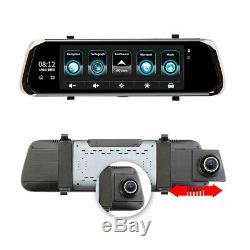 10inch 4g Voiture Rétroviseur Dvr Caméra Double Lentille Android 5.1 Dash Cam Recorder