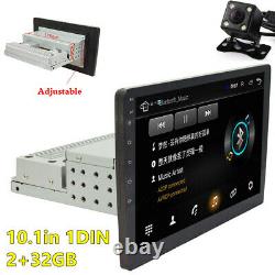 1din 10.1in Android 8.1 Voiture Stereo Radio Gps Navi Bluetooth Lecteur Wifi +camera