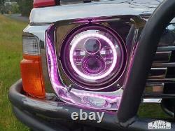 1pr 7 Jtx Phares Led Purple Ford Cortina Mk1 Mk2 Lumières D'escorte