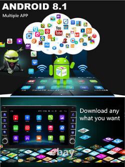 2+32 Go Android 8.1 9en Voiture Stereo Fm Mp5 Lecteur Bluetooth Gps Sat Nav Single Din