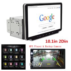 2din 10.1in Voiture Stereo Radio Mp5 Lecteur Android 9.1 Gps Sat Nav Wifi Fm Bt +cam