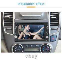 2din 6.2 Car Stereo Sat Nav Gps Lecteur DVD Miroir Lien Usb Radio Wifi 4g / 3g