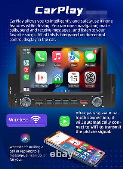 6.2en 1din Gps Voiture Radio Tête Lecteur Multimédia Bluetooth Mains Libres Usb Wif