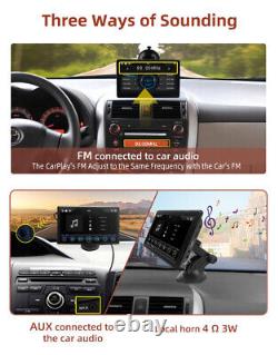 7in Moniteur Écran Tactile De Voiture 1080p Gps Bluetooth Radio Sans Fil Carplay Android