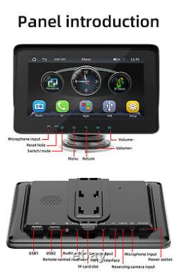 7in Radio Car Mp5 Lecteur Touch Écran Sans Fil Apple Carplay Android Multimedia