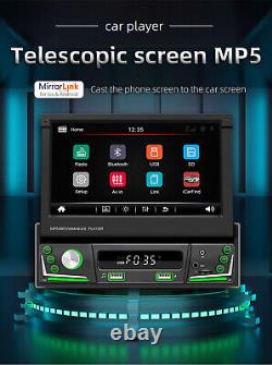 7in Single 1din Voiture Stereo Radio Mp5 Écran Tactile Bluetooth Miroir Lien