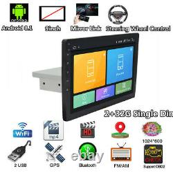 9in 1din Android 8.1 4-core 2+32g Voiture Stereo Radio Mp5 Lecteur Gps Bluetooth Wifi