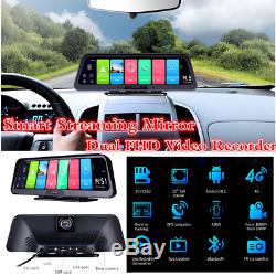 Android 8.1 10 Streaming Voiture Wifi 4g Gps Dvr Double Fhd Video Recorder Dash Cam