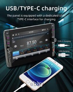 Autoradio Bluetooth Radio MP3 avec Wi-Fi Double 2 Din pour voiture avec navigation Android 9 pouces