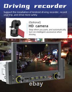 Autoradio stéréo de voiture 6.2 pouces CarPlay Android Auto 1 DIN Bluetooth FM MP5 avec caméra arrière