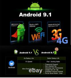 Bt Voiture In-dash 10.1 2din Android 9.1 Gps Navs Head Unit Stéréo Radio Mp5 Player