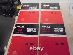 Catalogue Pièces Lucas Ford Cortina Capri Escorte Mk1 Zodiaque Anglia 4 Éditions