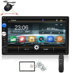 Double 2din 7in Bluetooth Stereo Radio Car Mp5 Lecteur Fm/tf/usb + Caméra Dynamique