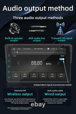 Écran HD de 7 pouces pour radio de voiture avec lecteur audio stéréo Bluetooth MP5 pour CarPlay Android