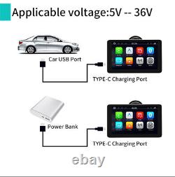 Écran tactile de 7,5 pouces 12V pour lecteur multimédia de tableau de bord de voiture avec Carplay sans fil.
