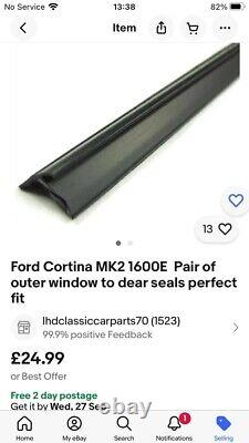 Kit Ford Cortina MK2 2 portes comprend les éléments sur l'image