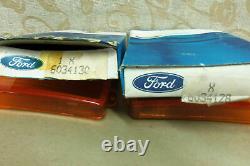 LENTILLES DE SIGNALISATION PAIRE NOS OEM FORD TAUNUS Mk2 CORTINA Mk4 # 76BG-13K301-AA / 302-AA