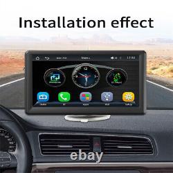 Lecteur multimédia sans fil avec écran tactile HD compatible CarPlay et accessoires pour voiture
