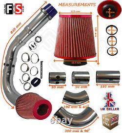 Performance Universelle Cold Air Feed Pipe Air Filter Kit Red 2103rf-frd1