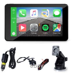 Portable Car Radio Fm Sans Fil Apple Carplay Android Auto Rear Camera Navigation