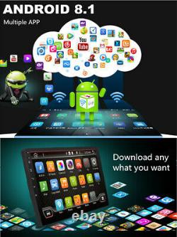 Réglable 8 1 Din Android 8.1 Voiture Stéréo Radio Fm Mp5 Player Nav Gps Bt Wifi