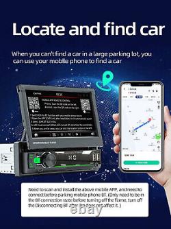 Single Din Car Mp5 Stereo Player Touch Écran Usb Bluetooth Mirror Link Radio